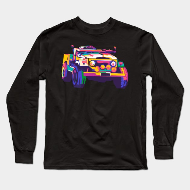 Mancave Classic Car Long Sleeve T-Shirt by Tupai Art